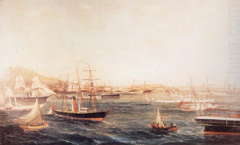 unknow artist Confederate Blockade Runners at St.George-s Bermuda china oil painting image